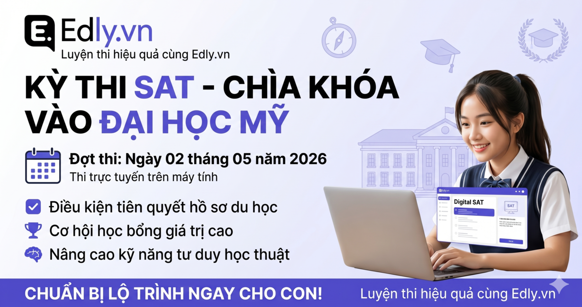 Kỳ thi SAT sắp tới: Ngày 2 tháng 5 năm 2026