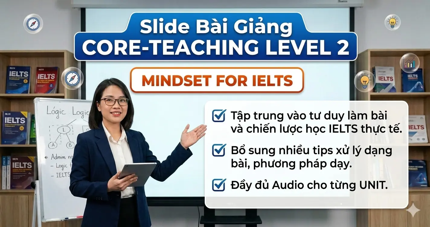 Slide Bài Giảng CORE-TEACHING LEVEL 2 - MINDSET FOR IELTS