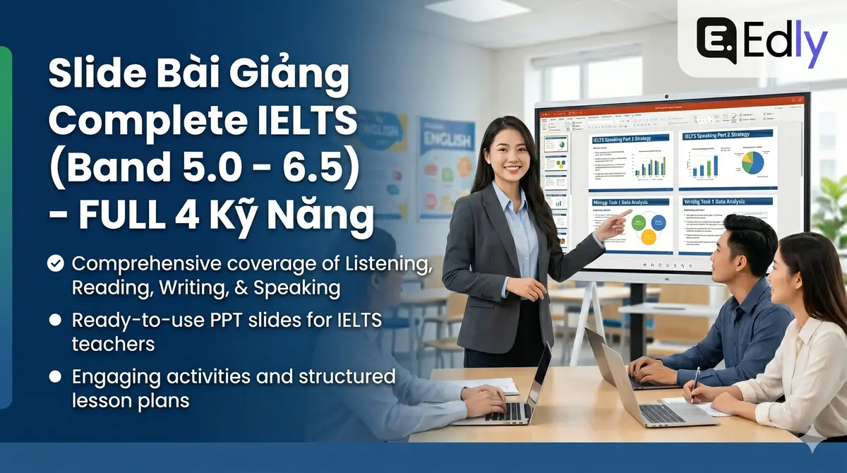 Slide Bài Giảng Complete IELTS (Band 5.0 - 6.5) - FULL 4 Kỹ Năng