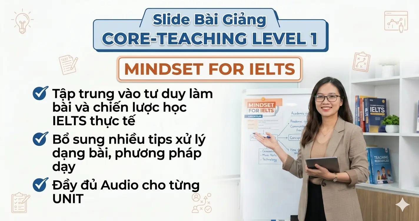 Slide Bài Giảng CORE-TEACHING LEVEL 1 - MINDSET FOR IELTS