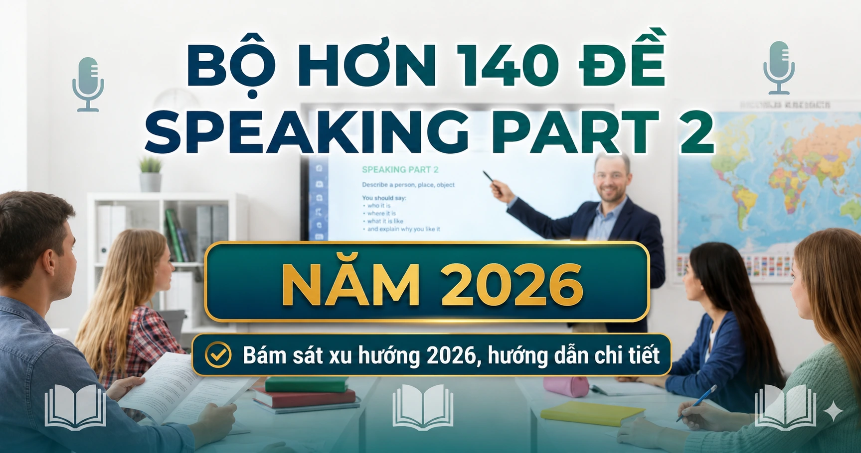 140 ĐỀ IELTS SPEAKING PART 2 (Bám sát xu hướng 2026, hướng dẫn chi tiết)