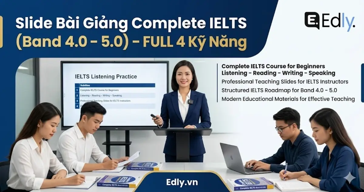 Slide Bài Giảng Complete IELTS (Band 4.0 - 5.0) - FULL 4 Kỹ Năng