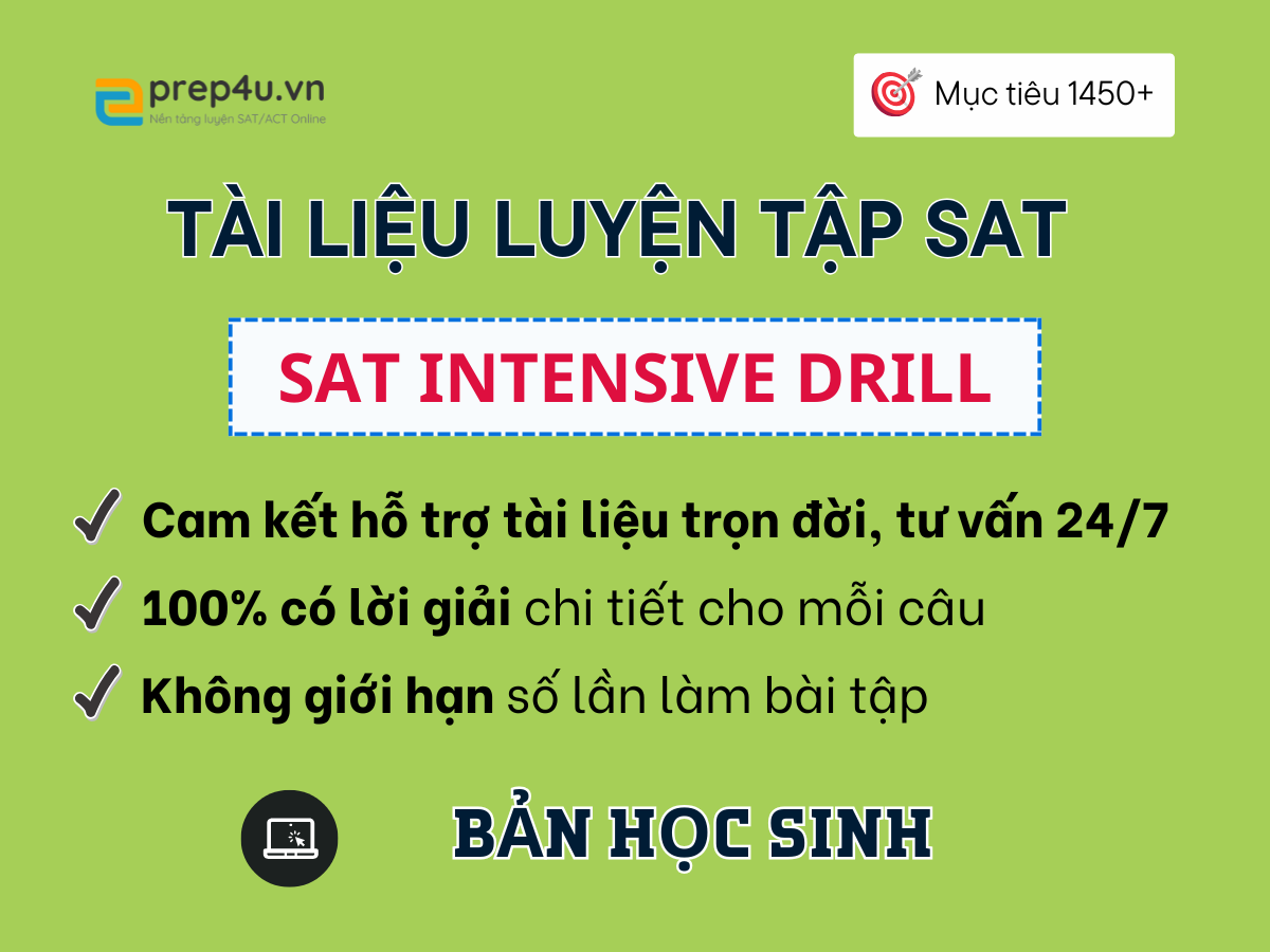 SAT Intensive Drill – Luyện Tập Nâng Cao Chuyên Sâu - Bản Học Sinh