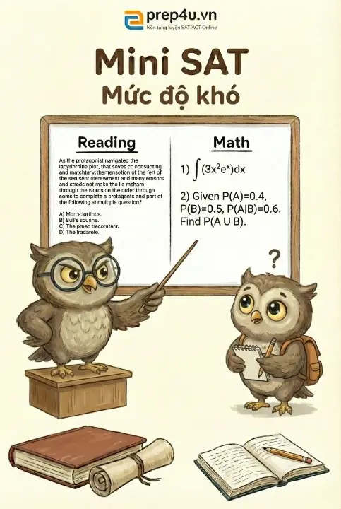 Đề thi MINI SAT - Mức độ Khó